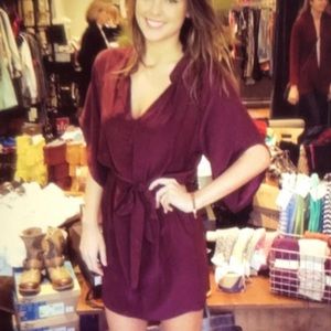 Beautiful red silk mini